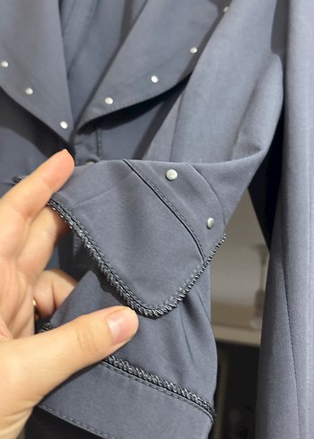 Gri Denim Uzun Kollu Kadın Takım - Görsel 4