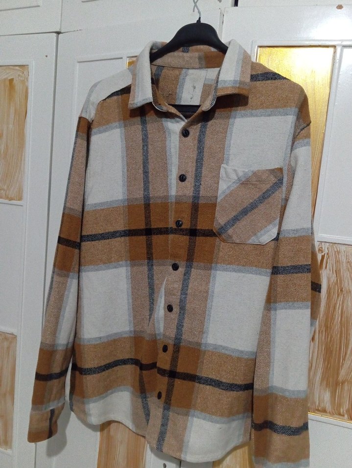 Uzun Ekose Desenli oduncu gömleği - Görsel 2