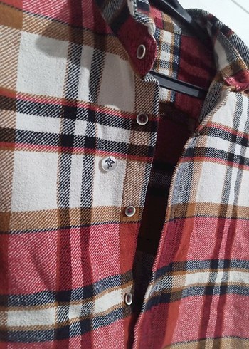 Kadın erkek kırmızı ekose oduncu gömleği - Görsel 2
