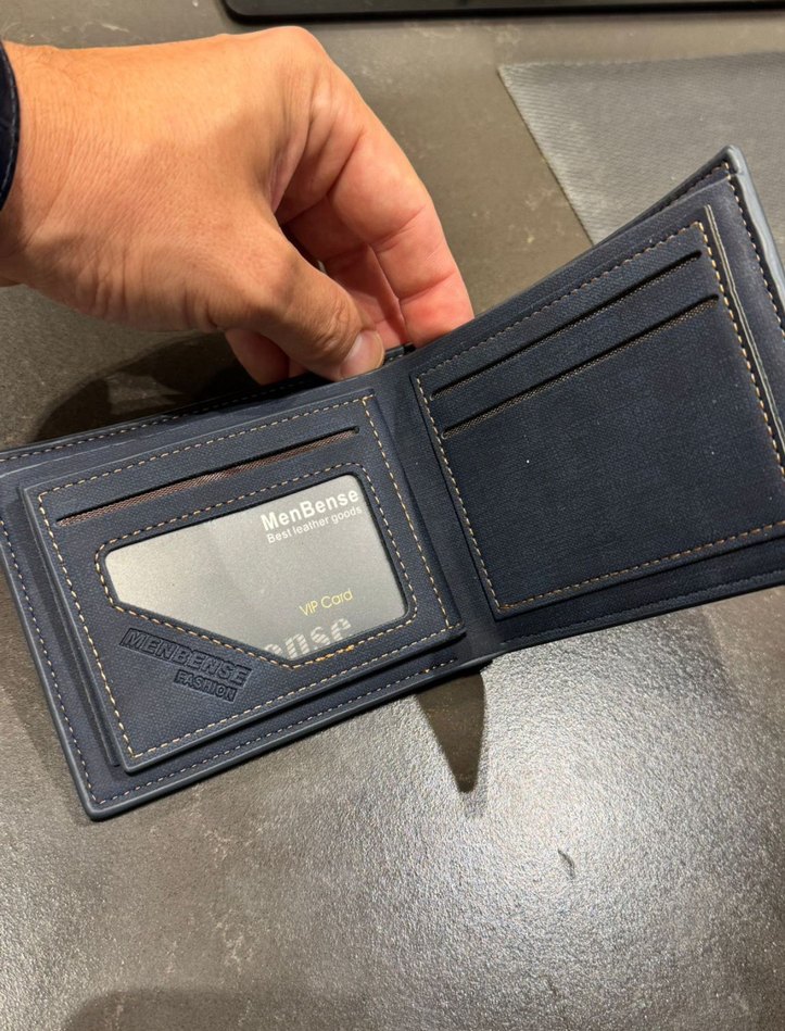 Mavi Erkek Cüzdanı - Menbense Classic - Görsel 3
