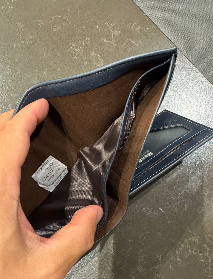 Mavi Erkek Cüzdanı - Menbense Classic - Görsel 4