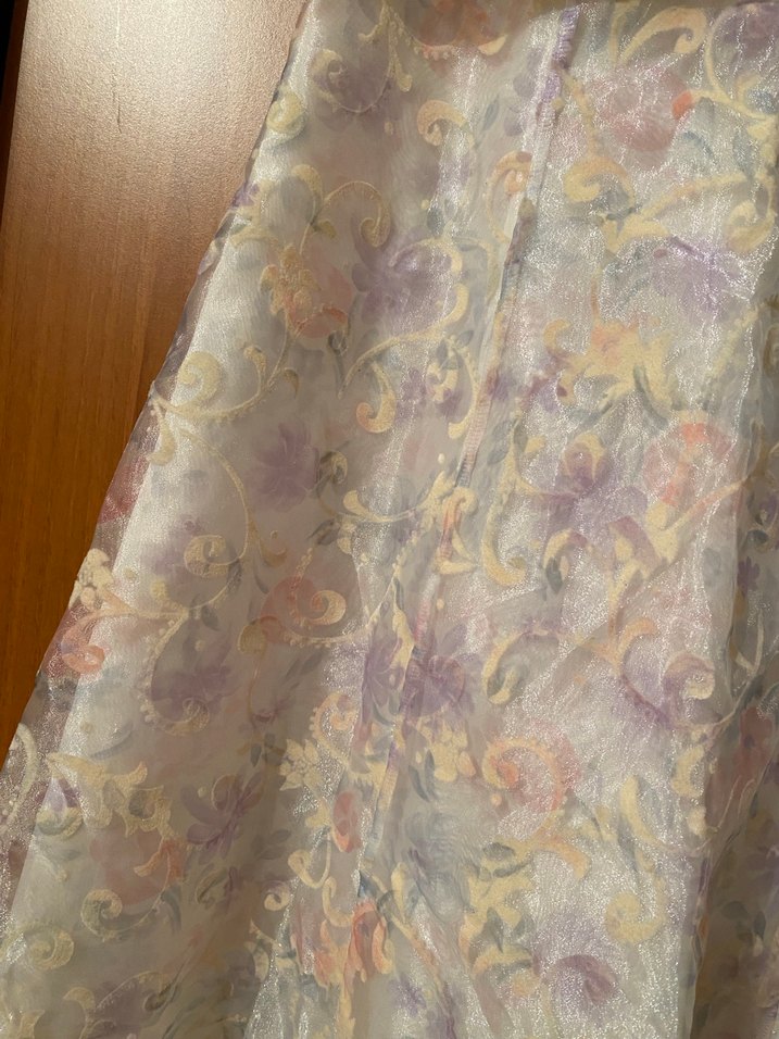 Tül Uzun İnce Askılı Elbise - Görsel 3