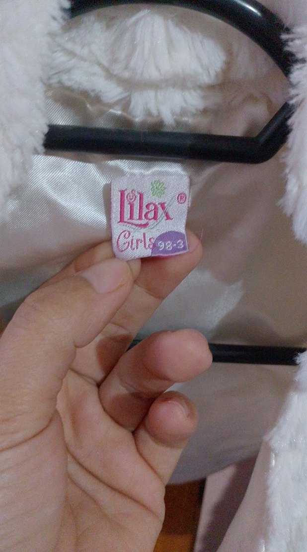 Kız Çocuk Beyaz Kürk Detaylı Bolero - Görsel 3