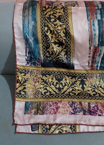 Parlak Çok Renkli Bohem Kadın eşarp - Görsel 3