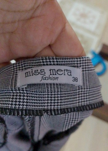 Kadın Gri Midi Kumaş Pantolon - Görsel 4