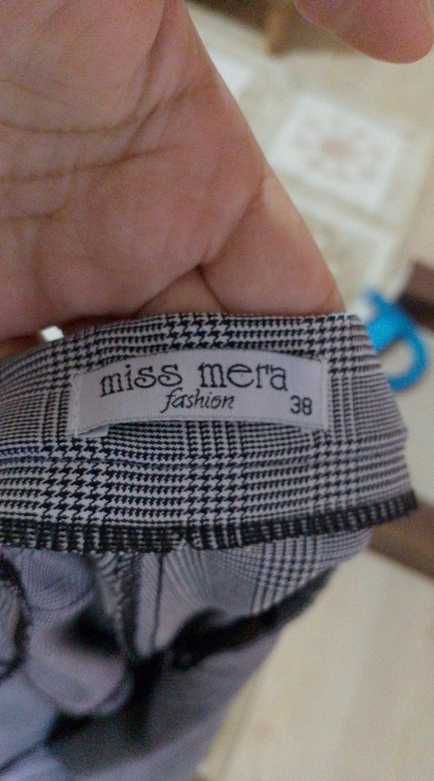 Kadın Gri Midi Kumaş Pantolon - Görsel 4