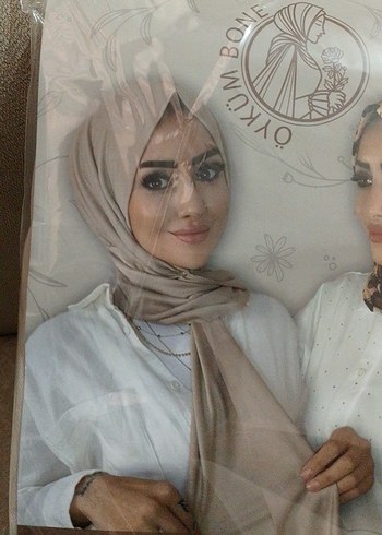 Bej Drapeli Bohem Kadın Şalı - Görsel 2