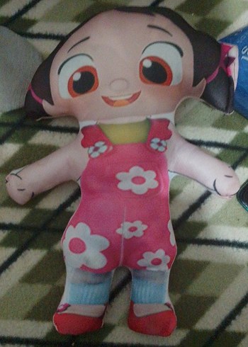 Renkli Pembe Peluş Oyuncak Bebek - Görsel 2