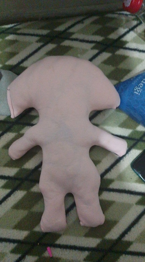 Renkli Pembe Peluş Oyuncak Bebek - Görsel 4