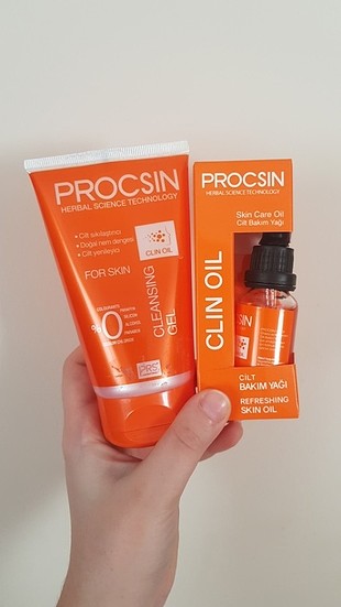 Procsin Clin Oil Temizleyici Jel ve Yağ Seti