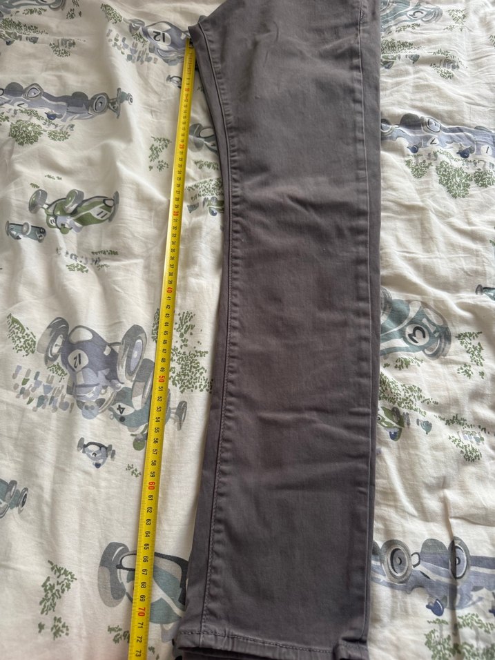 Gri  Fit Denim Erkek Pantolon - Görsel 5