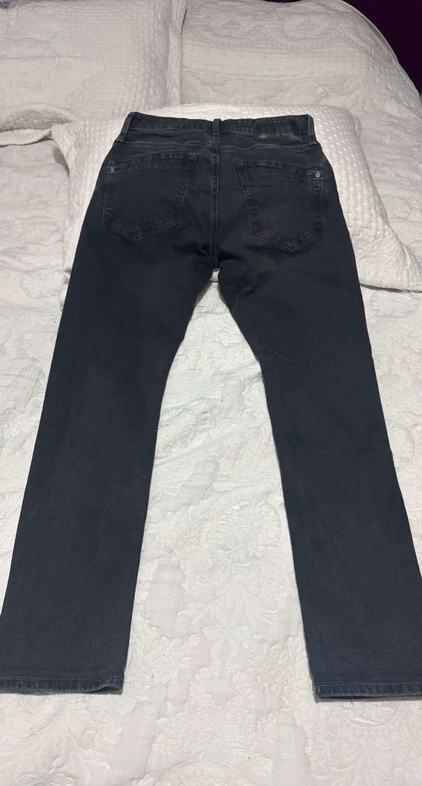 Taşlanmış Gri Erkek Denim Pantolon beden 28/32 - Görsel 2
