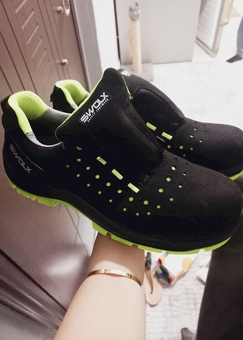 Yeşil Renkli Erkek iş güvenliği Ayakkabı - Görsel 2