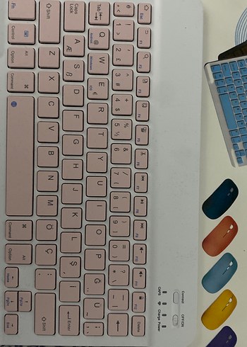 Pembe Kablosuz Klavye ve Mouse Seti - Görsel 3