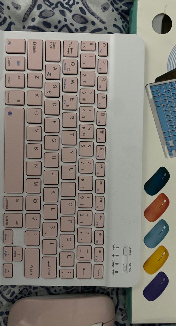 Pembe Kablosuz Klavye ve Mouse Seti - Görsel 3