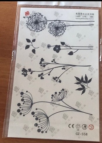 Siyah Dövme Desenli Tırnak Süslemeleri - Görsel 7