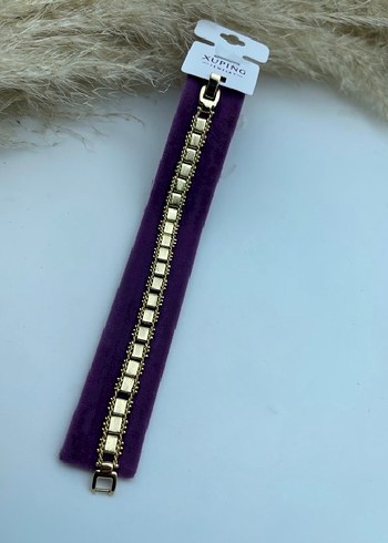 Zincir Detaylı Altın Renk Çelik bileklik modelleri - Görsel 6