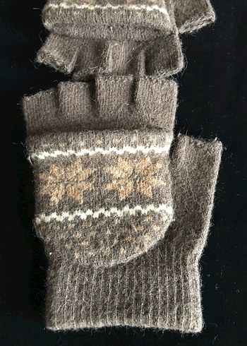 Bohem Tarzı Örgü Kadın Eldiveni - Görsel 2