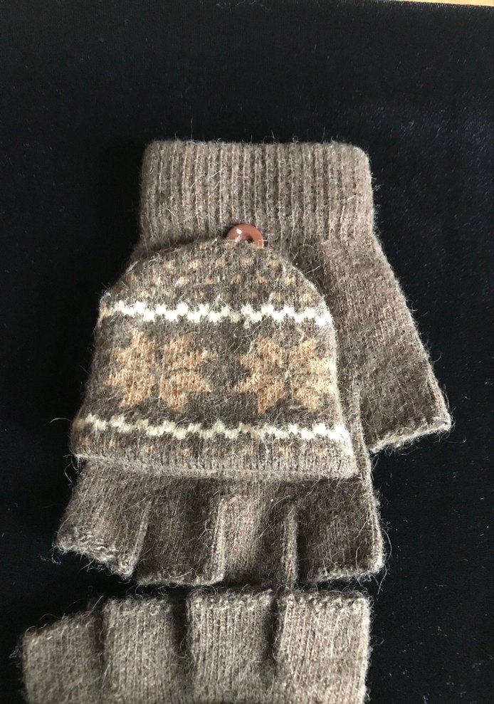 Bohem Tarzı Örgü Kadın Eldiveni - Görsel 3