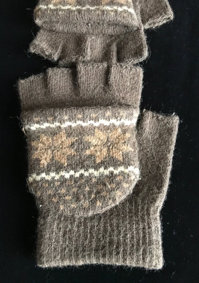 Bohem Tarzı Örgü Kadın Eldiveni - Görsel 2