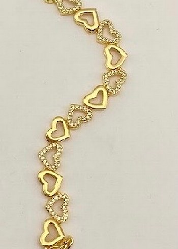 Zincir Detaylı Yılan Desenli Altın Bileklik - Görsel 2