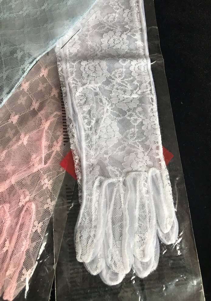 Dantel Detaylı Beyaz Kadın Eldiveni - Görsel 5