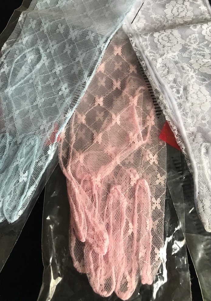 Dantel Detaylı Beyaz Kadın Eldiveni - Görsel 3