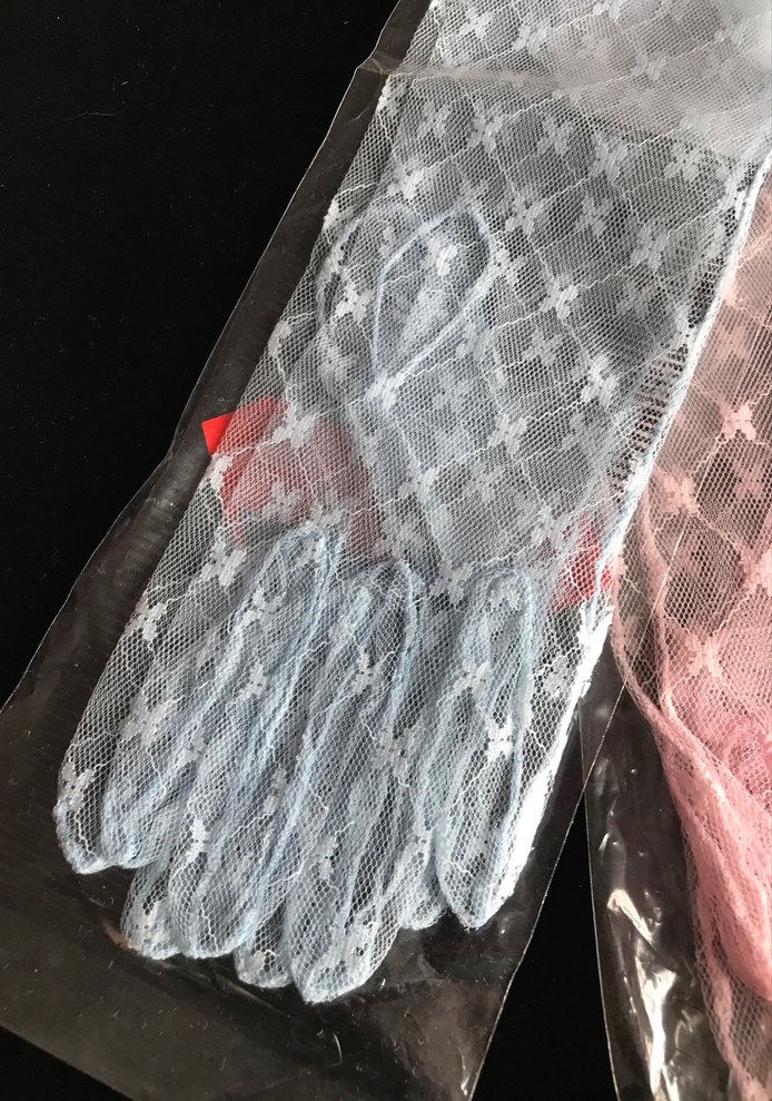 Dantel Detaylı Beyaz Kadın Eldiveni - Görsel 2