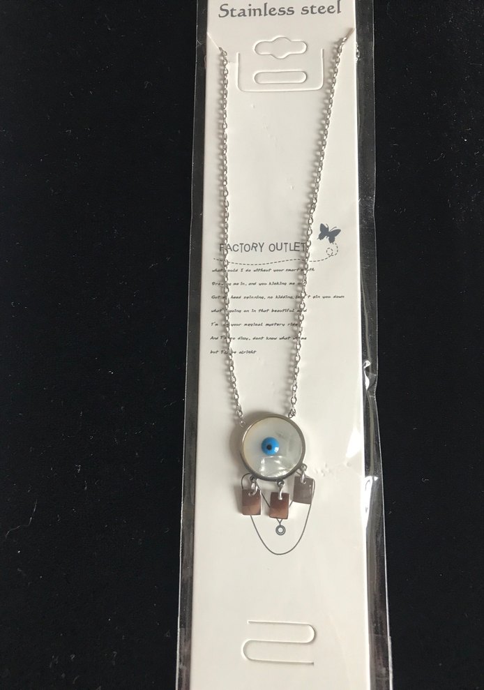 Uzun Zincir Detaylı Altın Renkli Kadın Kolye - Görsel 3