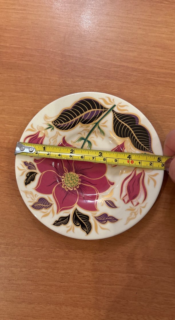 Renkli Baskılı porselen duvar tabağı çay tabağı vs olarak kullan - Görsel 4