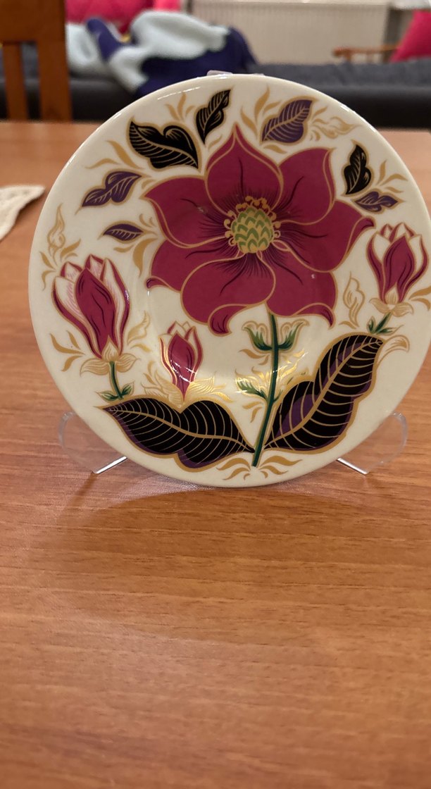 Renkli Baskılı porselen duvar tabağı çay tabağı vs olarak kullan - Görsel 3