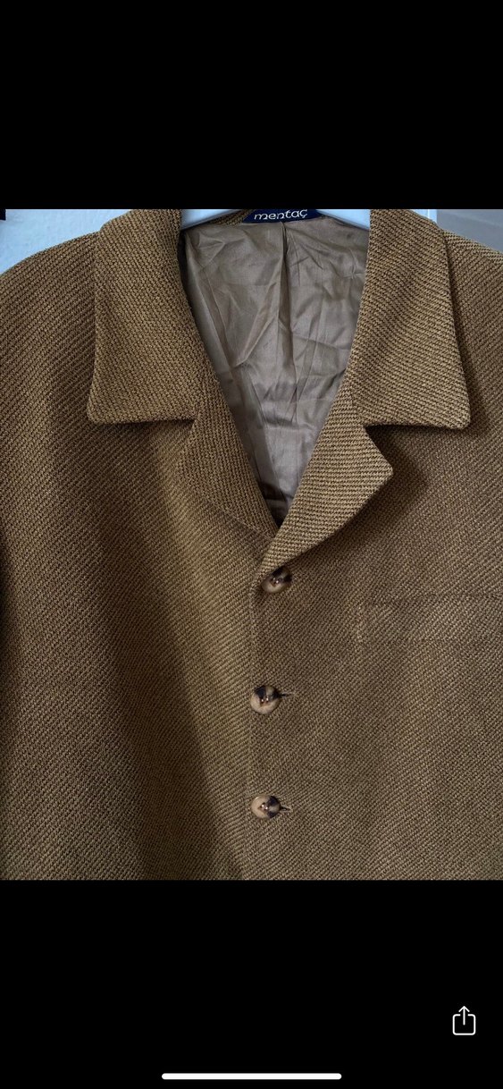 Kahverengi unısex blazer Ceket - Görsel 3