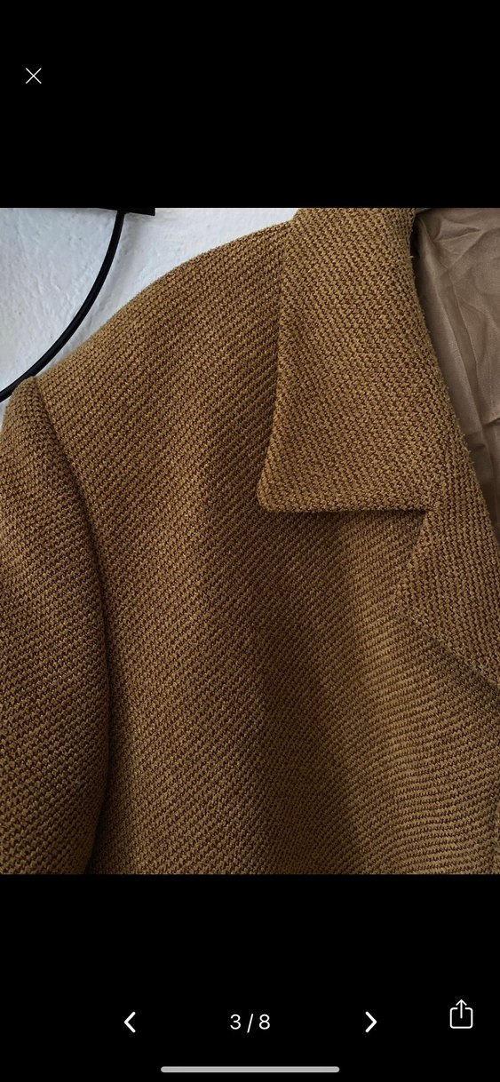 Kahverengi unısex blazer Ceket - Görsel 2