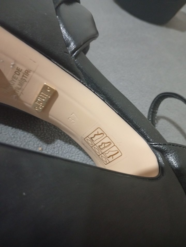 Siyah Platform Topuklu Kadın Gece Ayakkabısı - Görsel 4