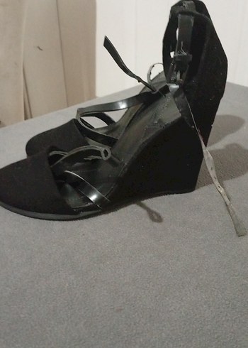 Siyah Goth Stiletto Topuklu Kadın Ayakkabı - Görsel 2