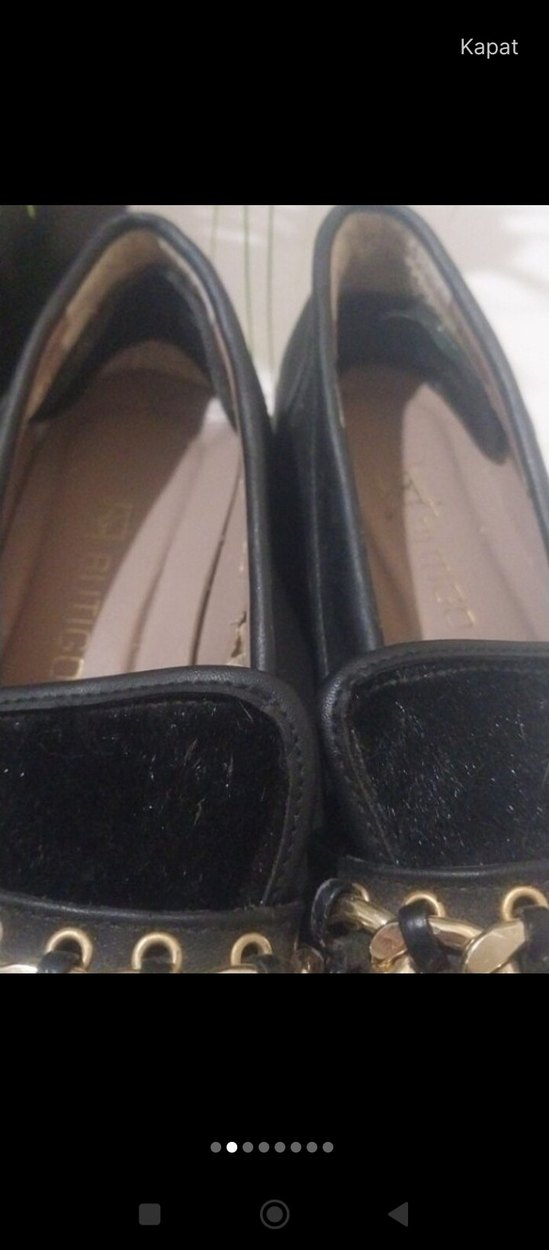 Zincir Detaylı Siyah Platform Topuklu Kadın Ayakkabı - Görsel 2