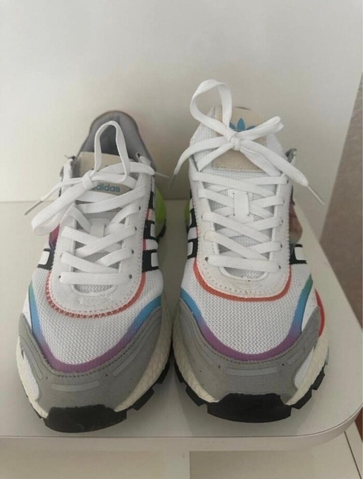 Renkli Bağcıklı Erkek Spor Ayakkabısı İthal orjinal - Görsel 2