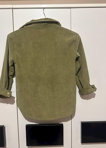 Düğmeli Uzun Kollu Khaki Kadın Gömlek - Görsel 2