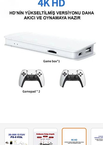 Beyaz PS5 Kablosuz Oyun Kolu Çift Set - Görsel 3