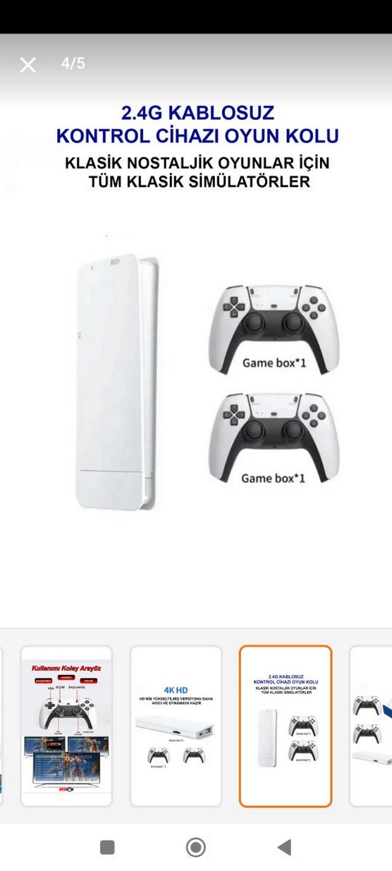 Beyaz PS5 Kablosuz Oyun Kolu Çift Set - Görsel 4