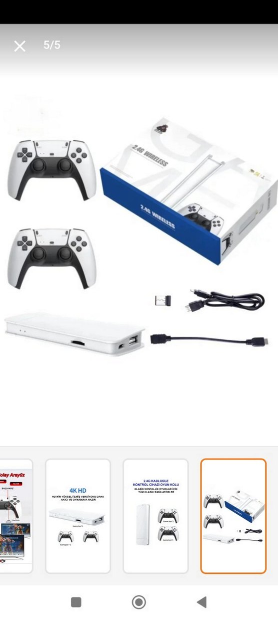 Beyaz PS5 Kablosuz Oyun Kolu Çift Set - Görsel 5