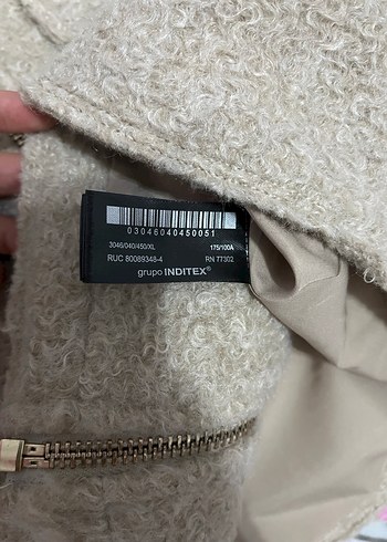 Bej Kısa Kesim Zara Kadın Ceket - Görsel 5