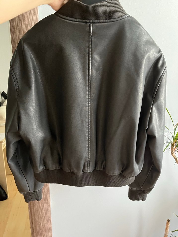 Pull and Bear deri ceket - Görsel 3