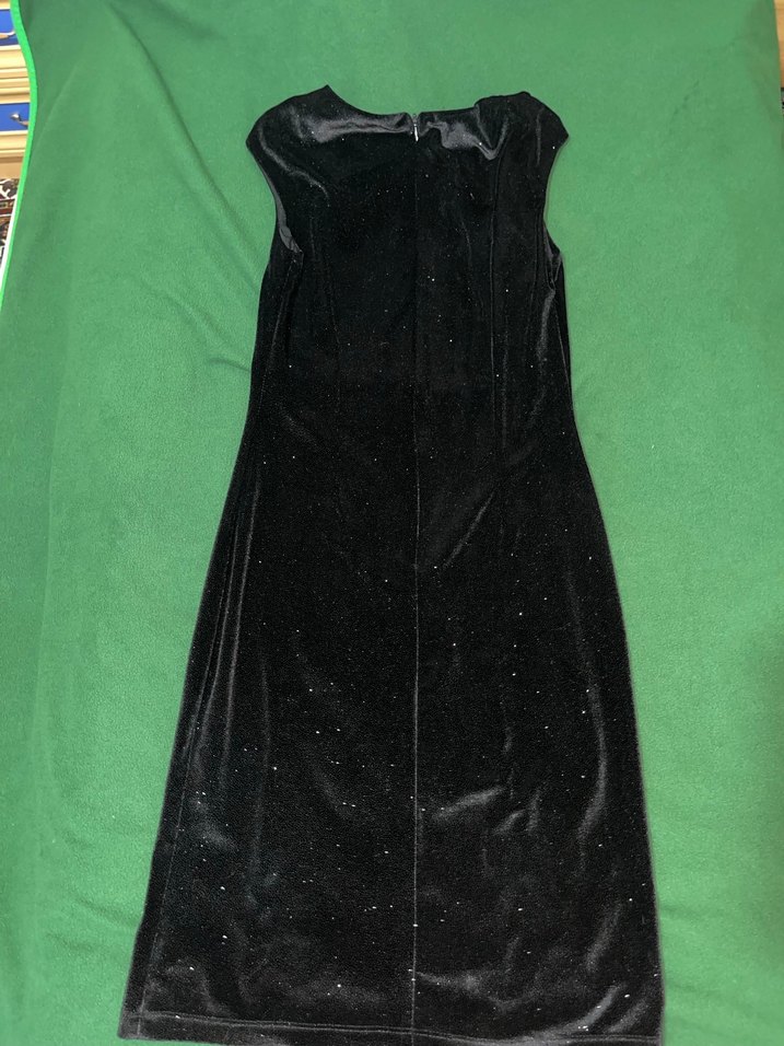 Kadın Lacivert Desenli Uzun Abiye Elbise - Görsel 2