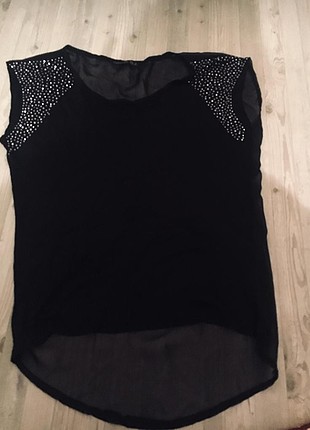 Topshop taşlı bluz 