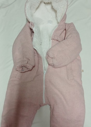 Kız Bebek Pembe Fermuarlı Tulumu - Görsel 2