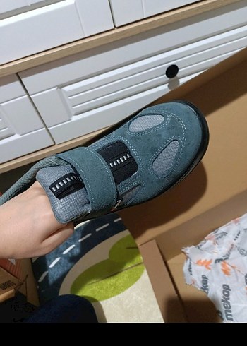 Gri Mavi Erkek iş ayakkabısı mekap - Görsel 2