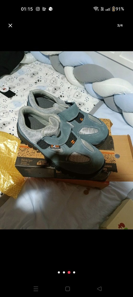 Gri Erkek iş ayakkabısı - Görsel 2