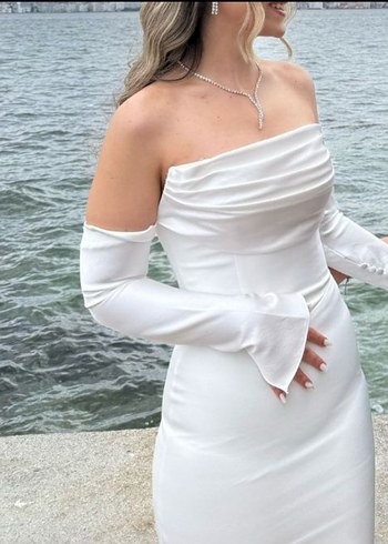 Beyaz Balık Model Abiye - Görsel 2