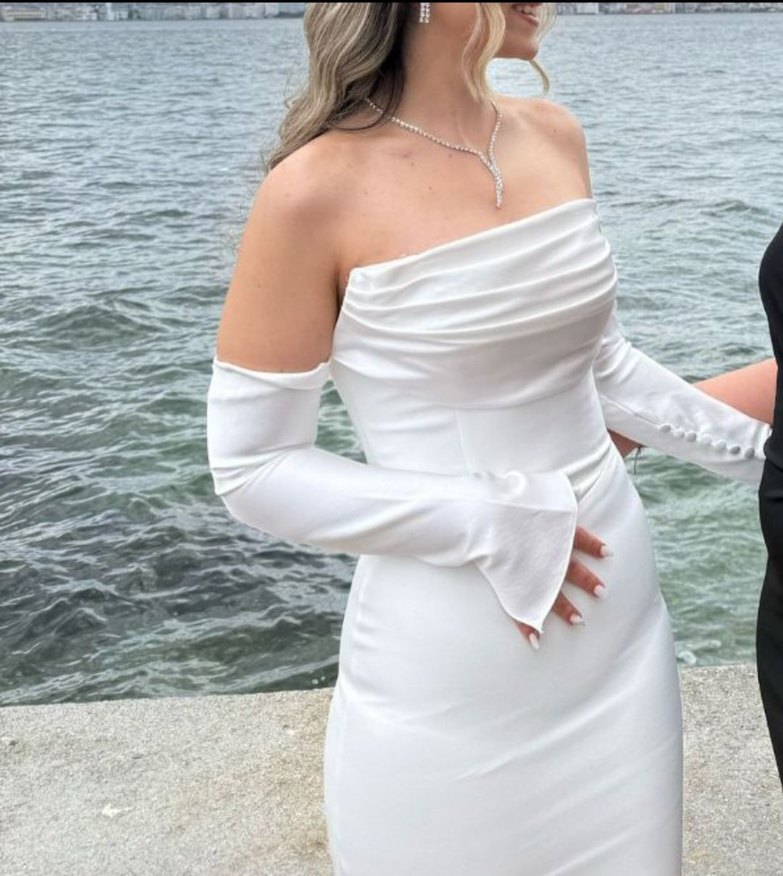 Beyaz Balık Model Abiye - Görsel 2